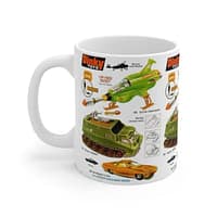 il_570xN.3530848824_6bxp.jpg UFO TV Series Dinky Trio Shado mobile... Dinky Interceptor... Dinky Strakers Car Gift Mug