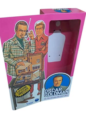 Oscar Goldman Repro Box front Kenner Oscar Goldman (Six Million Dollar Man) Figure Repro Box