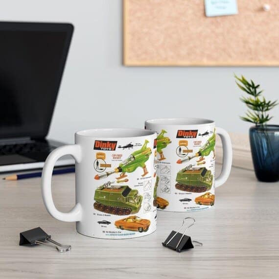 il_570xN.3530848834_g7kb.jpg UFO TV Series Dinky Trio Shado mobile... Dinky Interceptor... Dinky Strakers Car Gift Mug